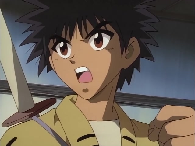 Rurouni Kenshin Ep 17: Fly to Your Dreams: The Adventures of Marimo, the Human Bullet @ 10:30